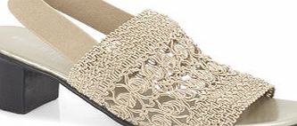 Bhs Black Classic Knitweave Sandal, natural 2845750438