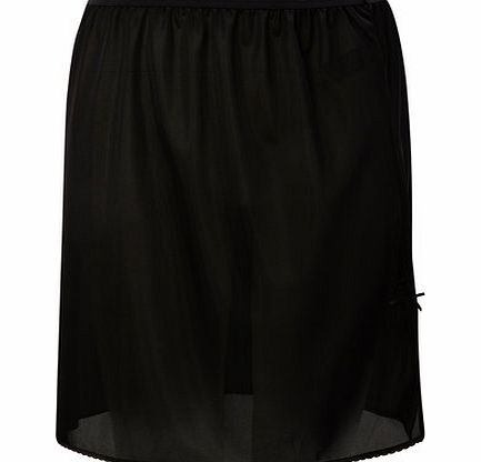 Bhs Black Cling Resist 18`` Half Slip, black