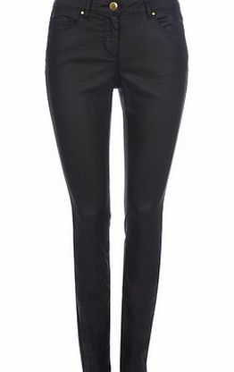Bhs Black Coated 5 Pocket Jean, black 12032418513