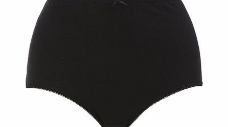 Bhs Black Cotton Full Brief, black 4803848513