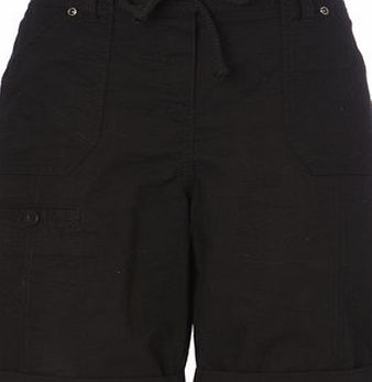 Bhs Black Cotton Shorts, black 2206538513