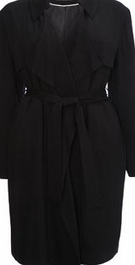 Bhs Black Drape Coat, black 8317638513