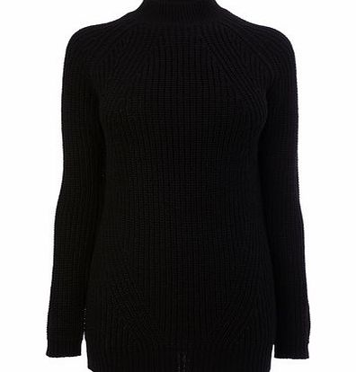Bhs Black Funnel Neck Jumper, black 586700137