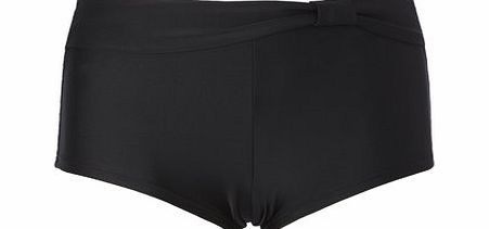 Black Great Value Plain Swim Short, black