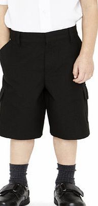 Bhs Black Junior Boys School Cargo Short, black