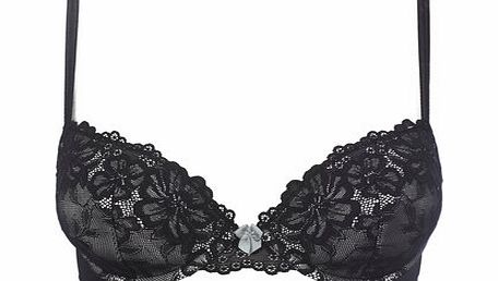 Bhs Black Lace Plunge Bra, black 2304168513