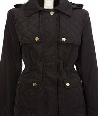 Bhs Black Lightweight Jacket with Quilt Detail,