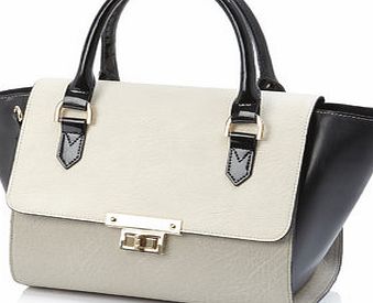 Bhs Black/Multi Winged Colourblock Bag, black/multi