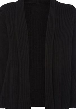 Bhs Black Rib Edge to Edge Cardigan, black 587398513