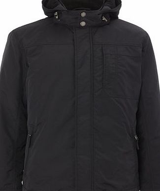 Bhs Black Ripstop Hooded Parka, Black BR56B05GBLK