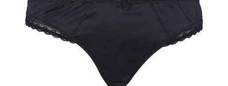Bhs Black Satin Knicker, black 2303748513