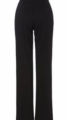 Bhs Black Side Tab Ponte Fabric Straight Leg
