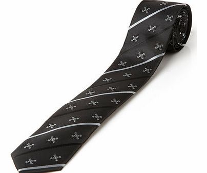 Bhs Black Skinny Stripe Tie, BLACK BR66D23EBLK