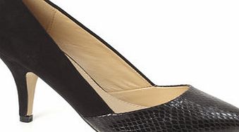 Bhs Black Snake Combination Point Shoes, black snake