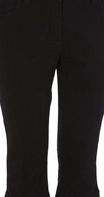 Bhs Black Stretch Twill Crop, black 2207858513