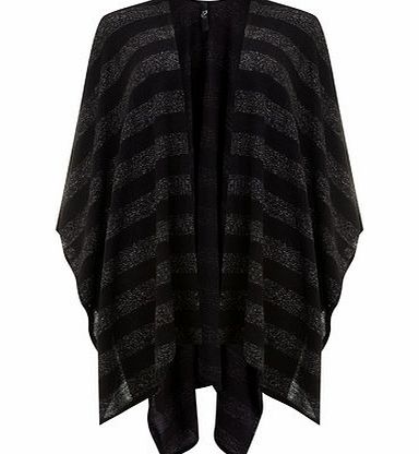 Bhs Black Stripe Wrap, black 12612588513