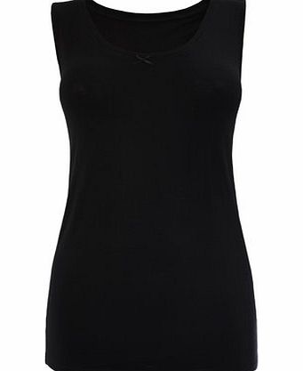 Bhs Black Super Soft Heat Generating Thermal Vest,