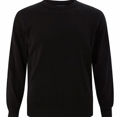 Bhs Black Supersoft Crew Neck Jumper, Black