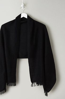 Bhs Black Textured Pashmina, black 6611058513