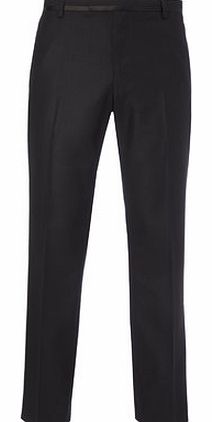 Bhs Black Trimmed Formal Trousers, Black BR65T05FBLK