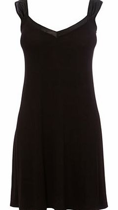 Bhs Black Viscose Plain Chemise, black 718958513