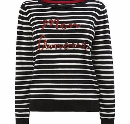 Bhs Black/White Amour Jumper, black/white 587702786