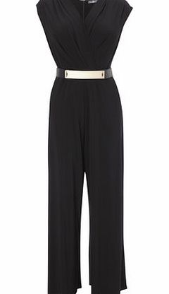 Bhs Black Wrap Front Jumpsuit, black 8616678513