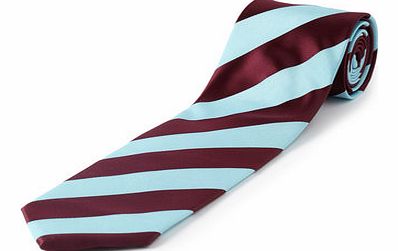 Bhs Blue and Burgundy Stripe Tie, Blue BR66F01ERED