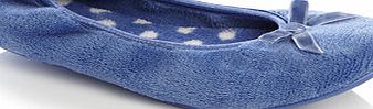 Bhs Blue Ballerina Slippers, blue 6007541483