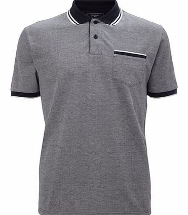 Bhs Blue Birdseye Pique Polo Shirt, Blue BR52P22FBLU