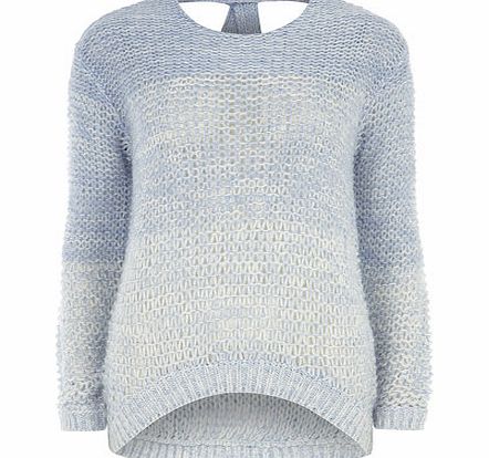 Bhs Blue Bow Back Jumper, blue 19128751483