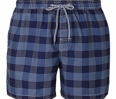 Bhs Blue Check Swim Shorts, Blue BR57S02ENVY