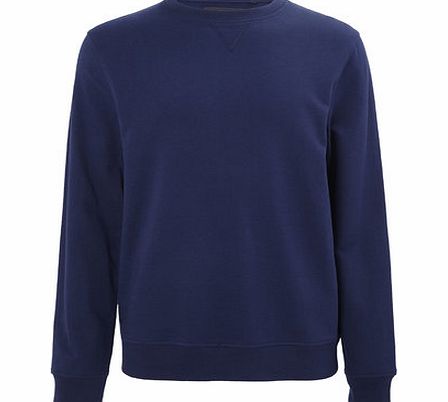 Bhs Blue Crew Neck Sweatshirt, Blue BR54S03FNVY