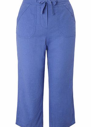 Bhs Blue Linen Blend Crop, cornflower 2207740588