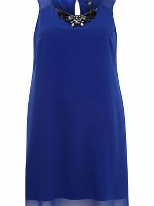 Bhs Blue Necklace Swing Dress, blue 12613431483