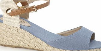 Bhs Blue Open Toe Espadrille, blue 2846791483
