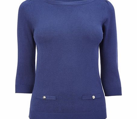 Bhs Blue Petite Stretch Jumper, blue 419551483