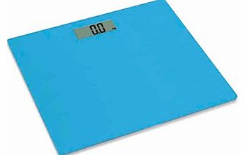 Blue Sabichi digital bathroom scale, Aqua