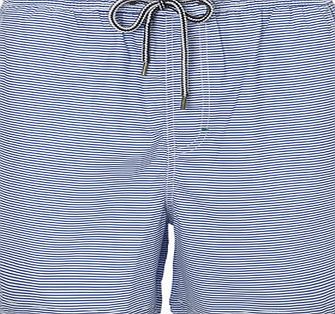 Bhs Blue Stripe Essential Swim Shorts, Blue