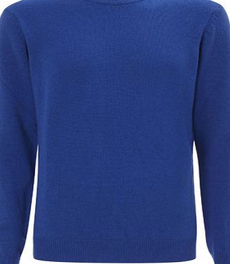Bhs Blue Wool Mix Crew Jumper, Blue BR53F01GBLU