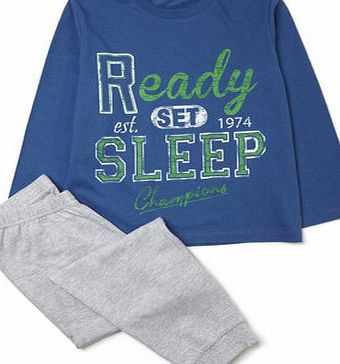 Bhs Boys Blue Ready Set Sleep Pyjamas, blue 8890691483