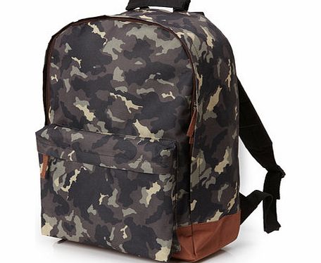 Bhs Boys Camo Rucksack, charcoal 1616460143