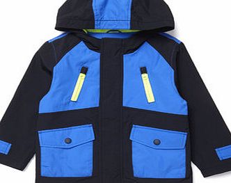 Bhs Boys Colourblock Coat, navy 1619390249