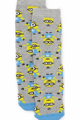 Bhs Boys Disney Despicable Me Minions Slipper Socks,