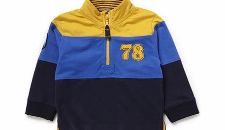 Bhs Boys Green Rugby Zip Top, green 1617609533