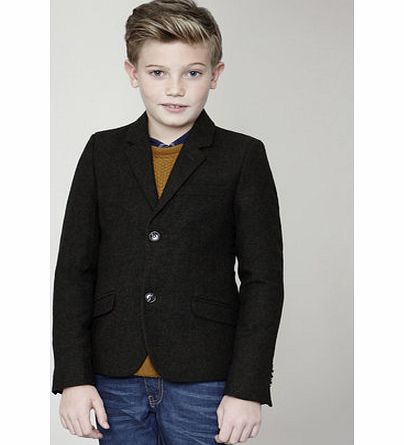 Boys JRM Olive Green Tweed Blazer, olive green