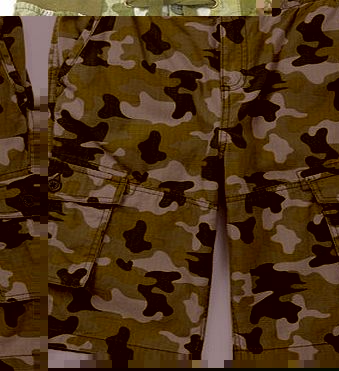 Bhs Boys Khaki Camo Print Cargo Shorts, khaki