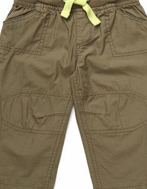 Bhs Boys Khaki Pull On Trousers, khaki 1619640720