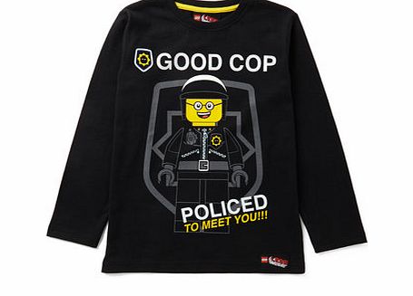 Boys Lego Long Sleeve Top, black 1617628513