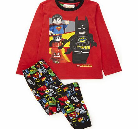 Bhs Boys Lego Superheros Pyjamas, red 8890653874